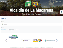 Tablet Screenshot of lamacarena-meta.gov.co